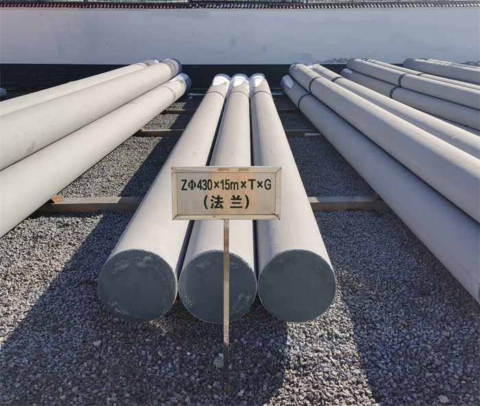 江陵430×15米×T×G砼电力电杆